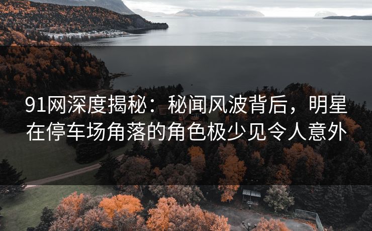 91网深度揭秘：秘闻风波背后，明星在停车场角落的角色极少见令人意外